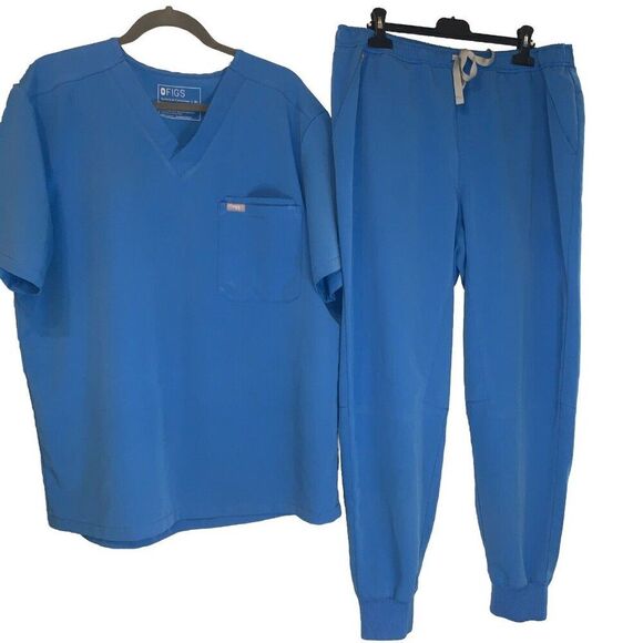 Figs Scrubs Set Technical Collection Sz XL Nurse Anesthesiologist surgical Tech - Picture 1 of 6